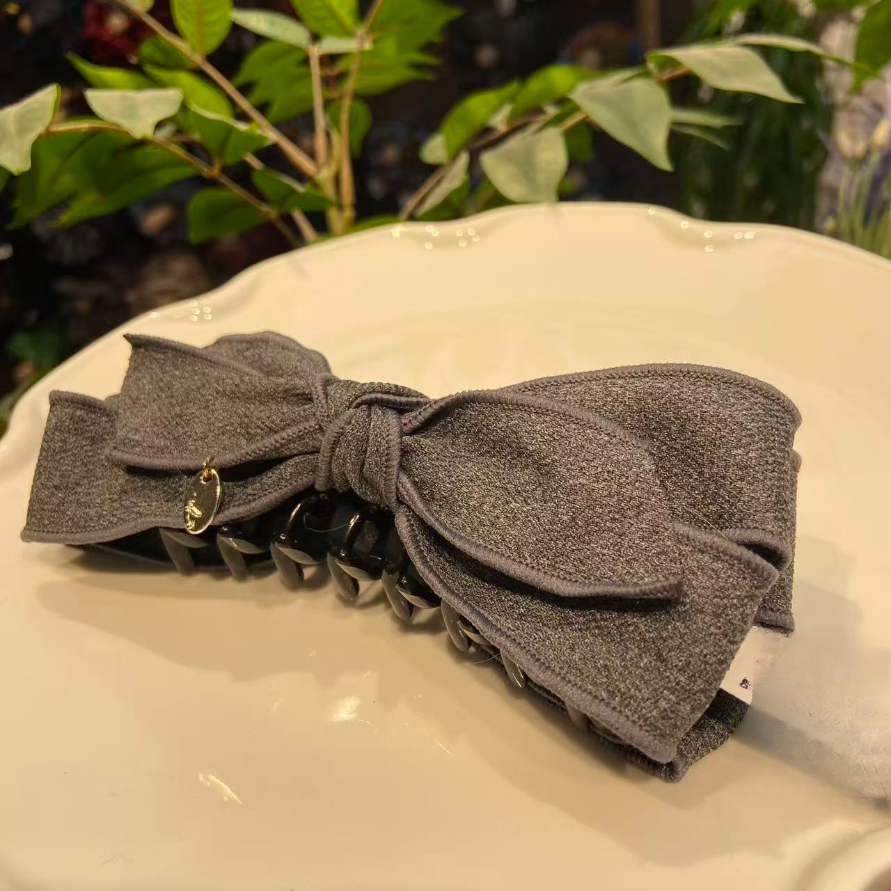 美拉德~气质堆堆蝴蝶结香蕉夹女百搭优雅抓夹高级感2025新款爆款