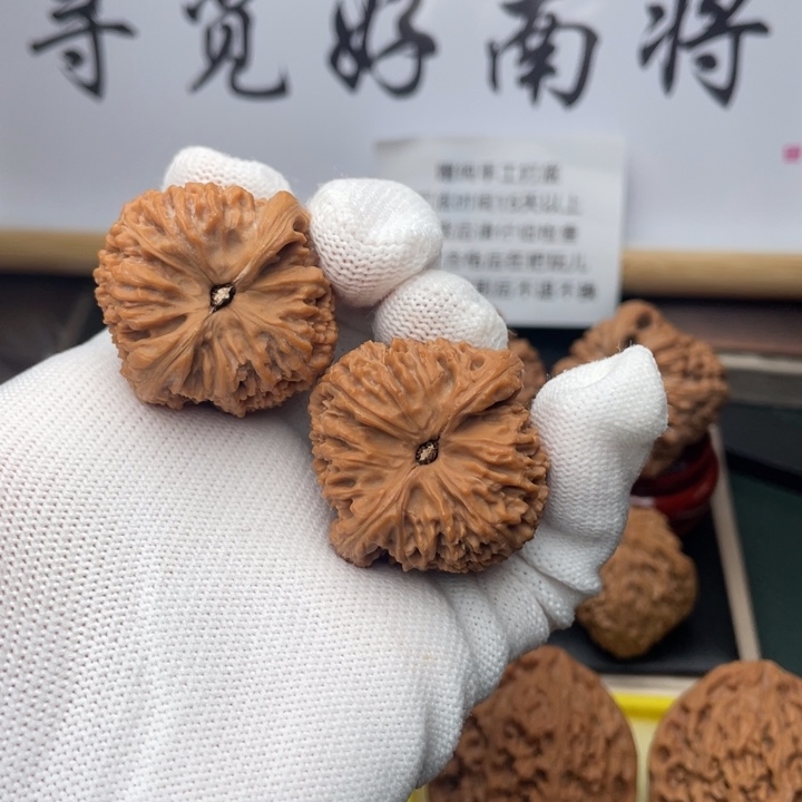 文玩核桃吊坠363638尺拉丝小凹高炮