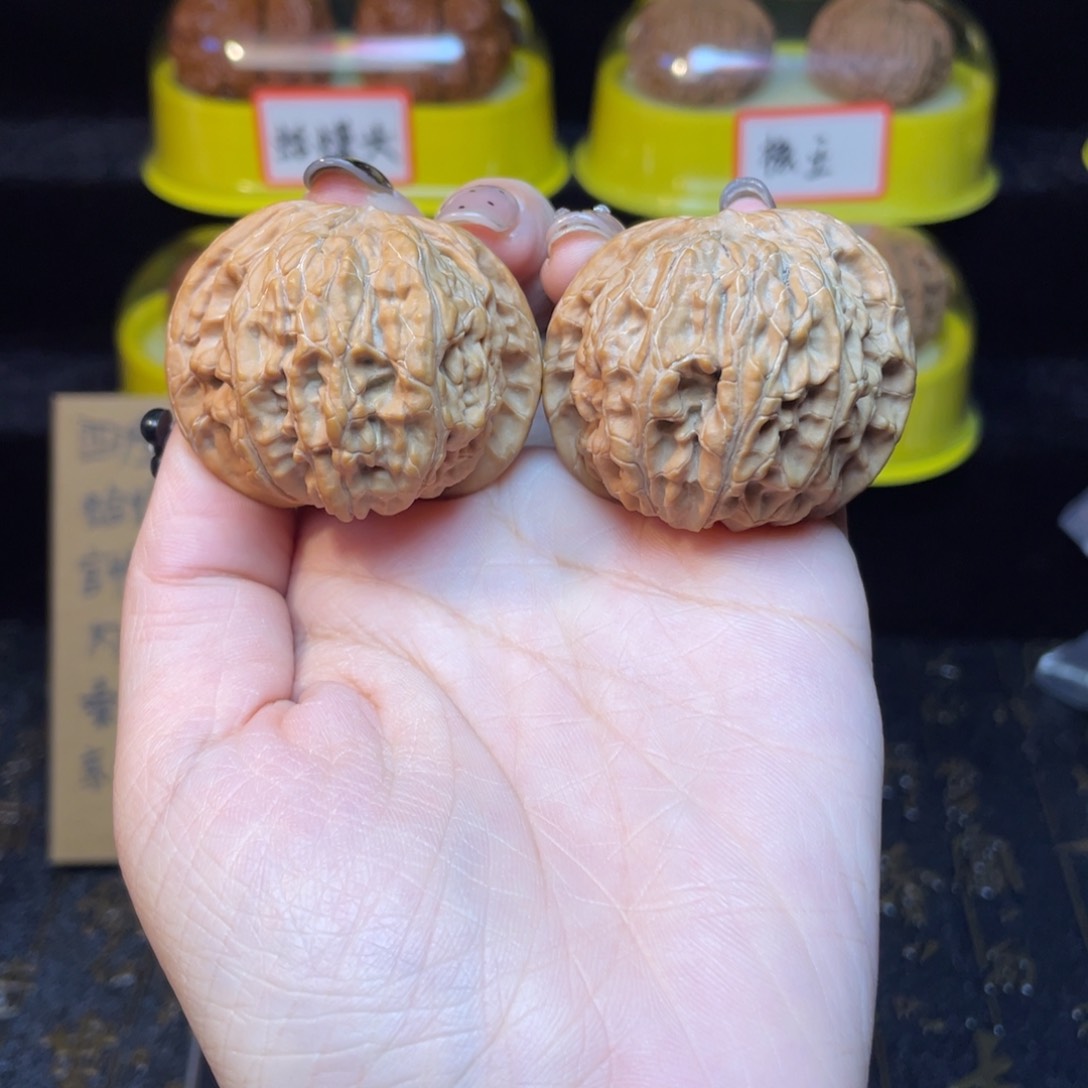 文玩核桃把件磨盘42