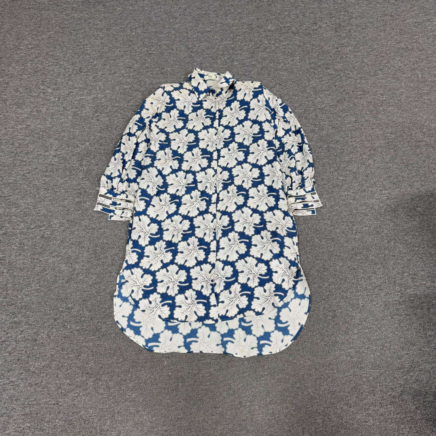 99新 AMIPARIS Fendi 芬迪印花长裙