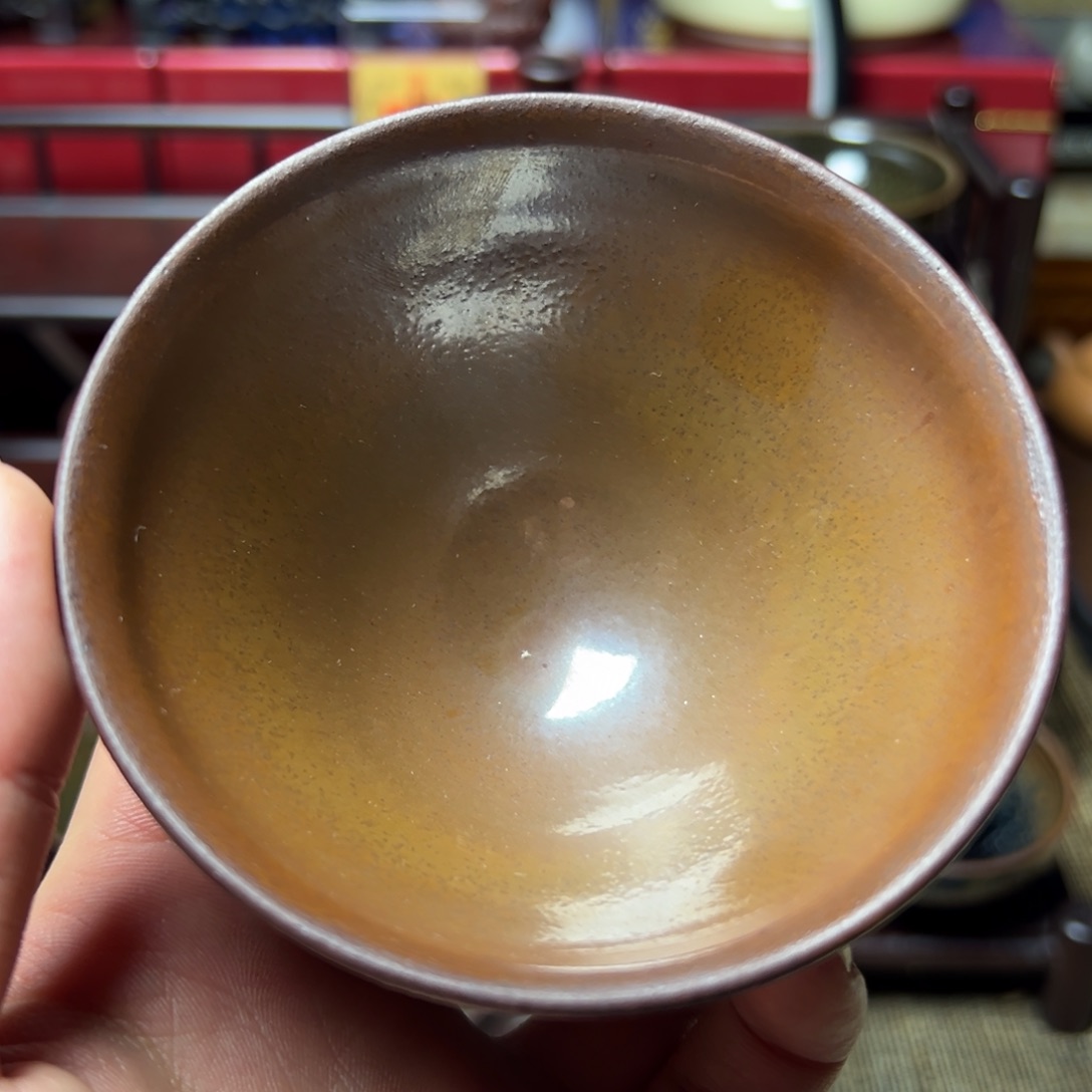 茶盏吖****白柴烧柿红束口