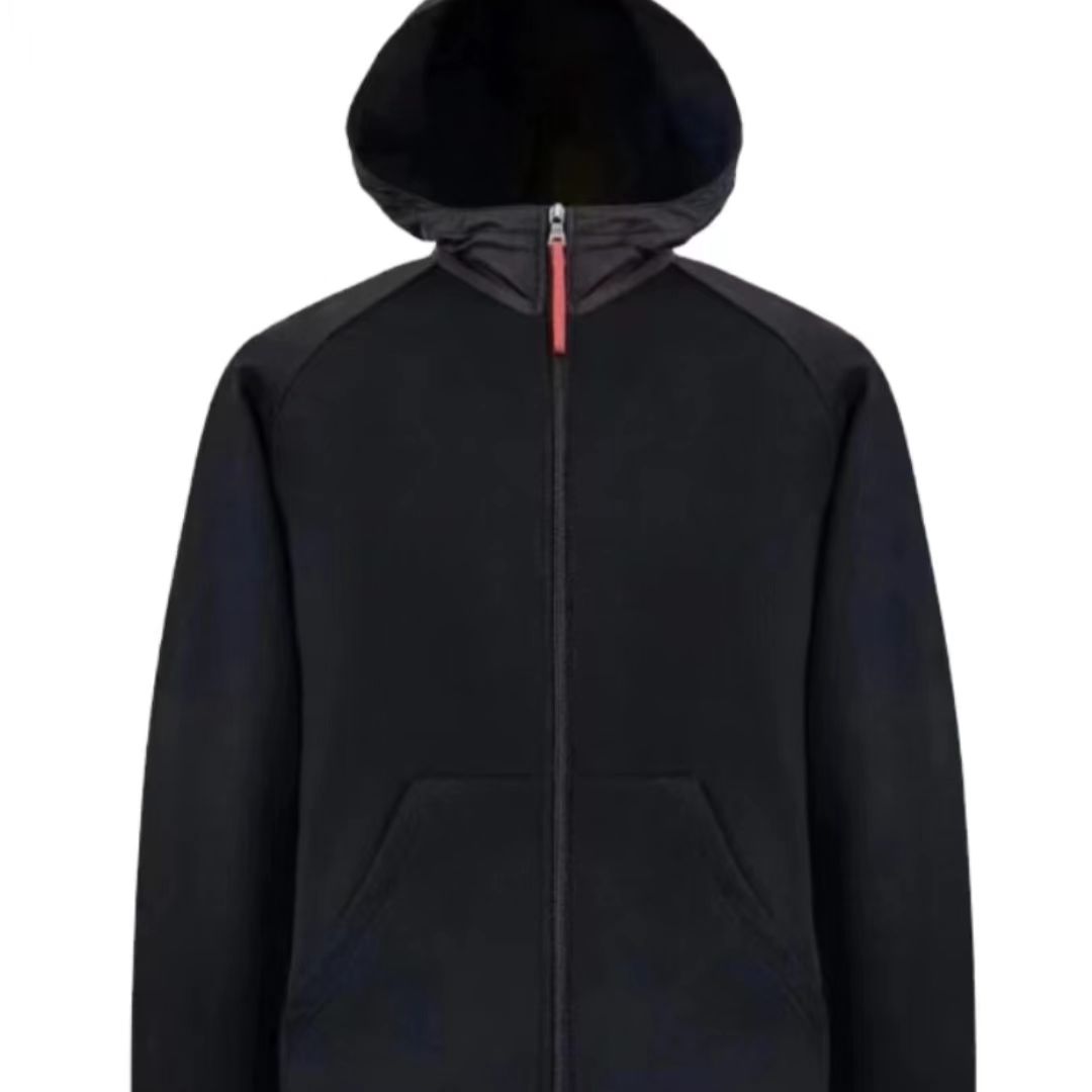 XL黑连帽男士户外休闲外套