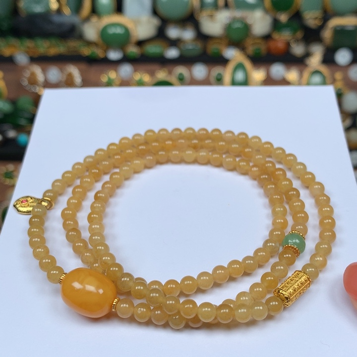 定制和田玉项链银S925镀金镶嵌