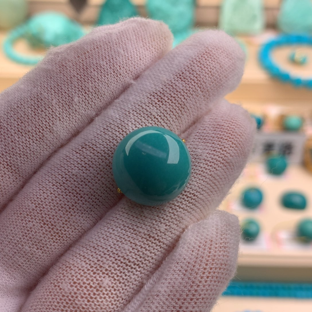 绿松石珠宝奇石未镶嵌14.7