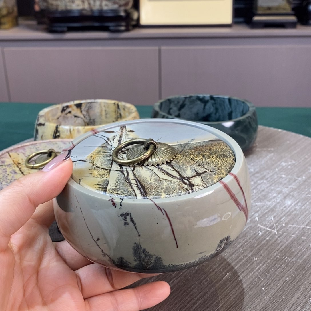 石材广西国画石草花石