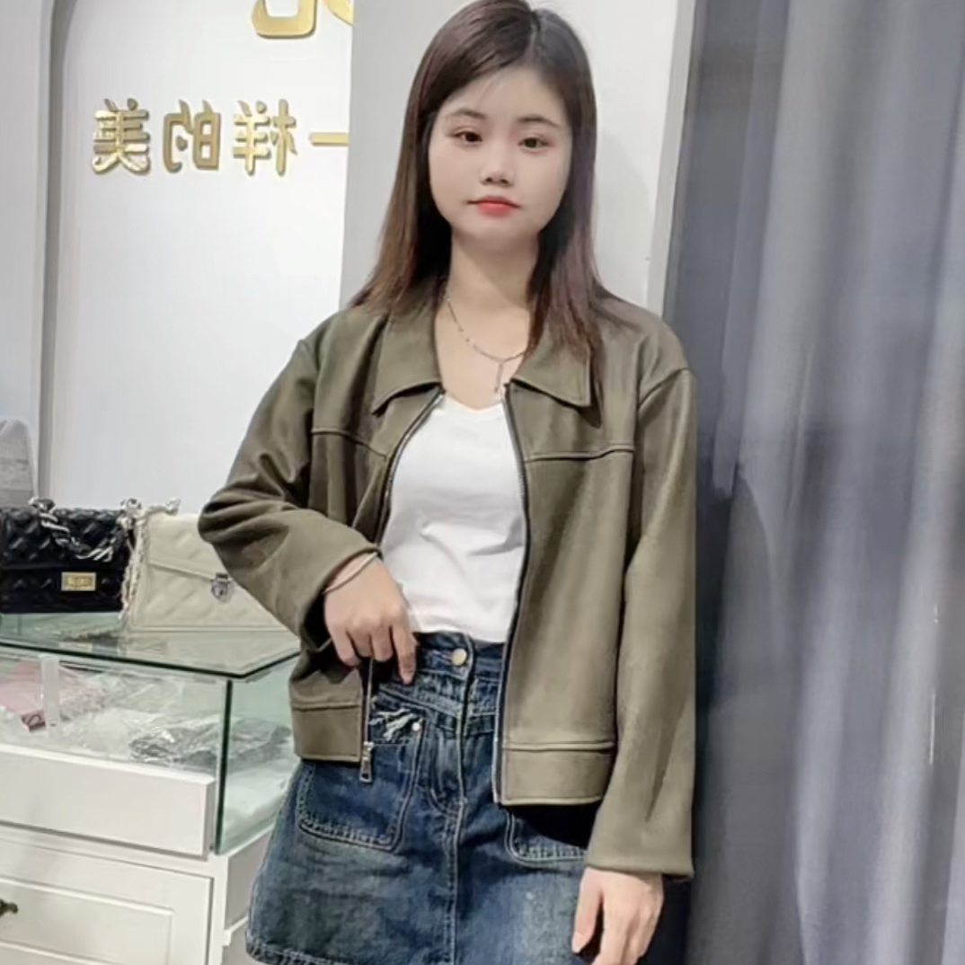 秋季女士复古夹克外套短款时尚女装短外套