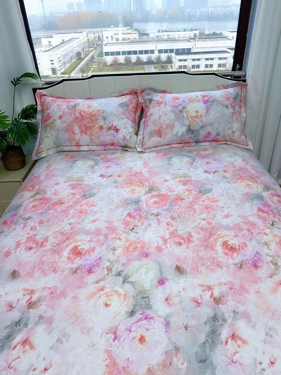 床单2*2.5米高端数码印花大定位细纱精梳棉【花悦】