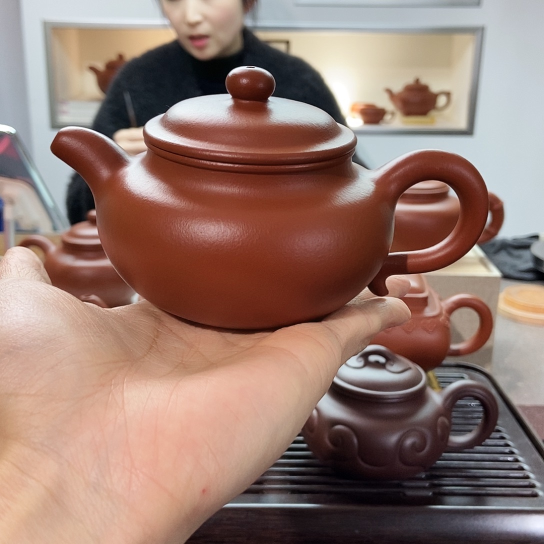 紫砂茶壶朱泥仿古240cc