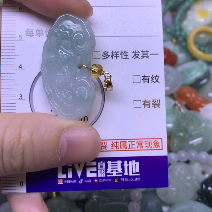 翡翠未镶嵌吊坠(不含链)