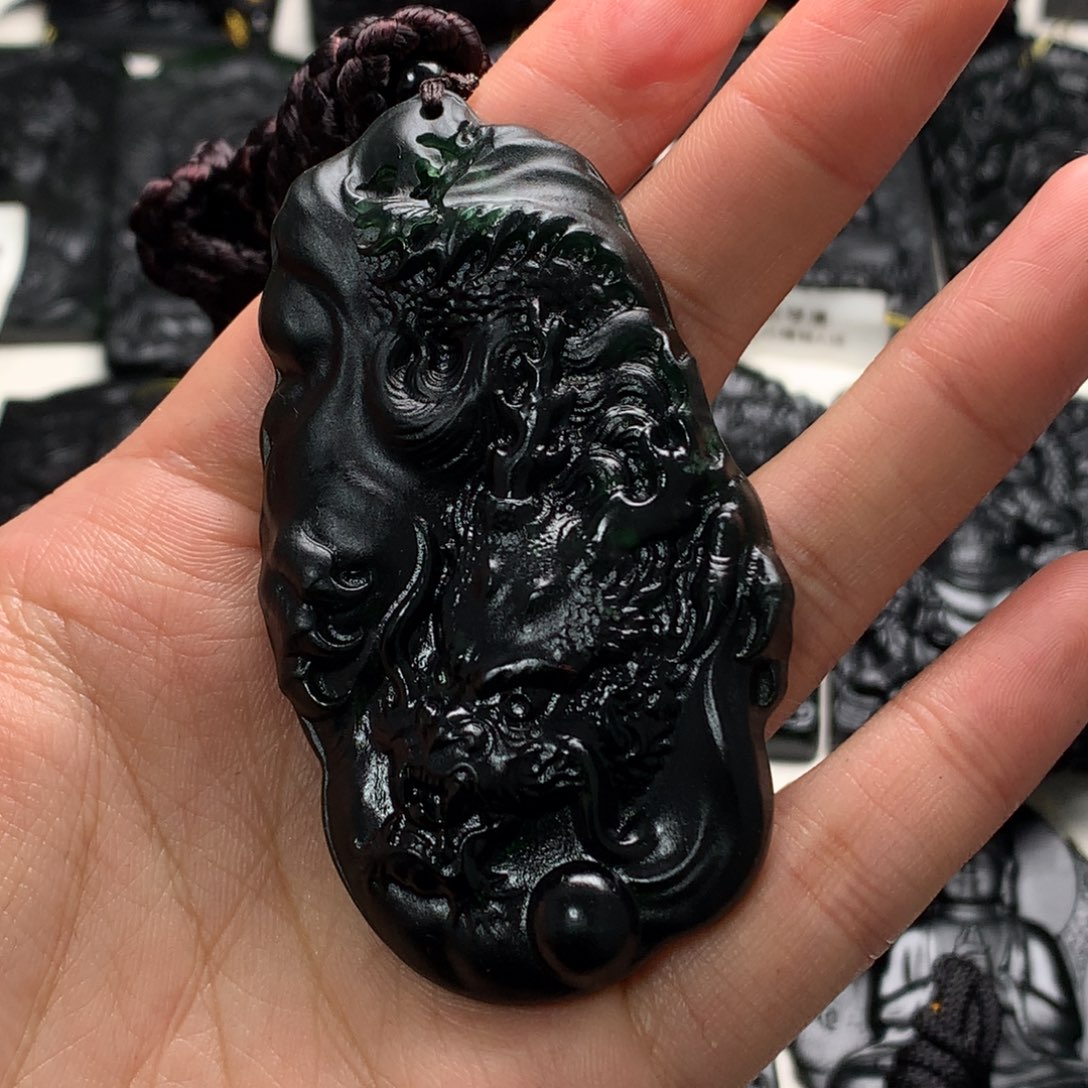 天然a货钢琴黑挂件