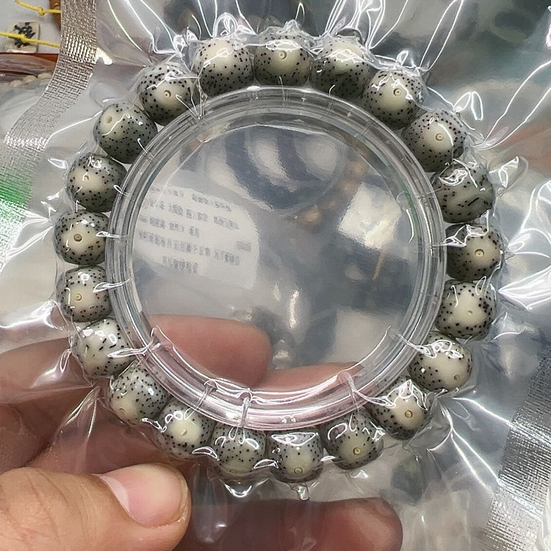 星月菩提手串68尽头卡姿兰大眼睛石玉星月菩提单圈11