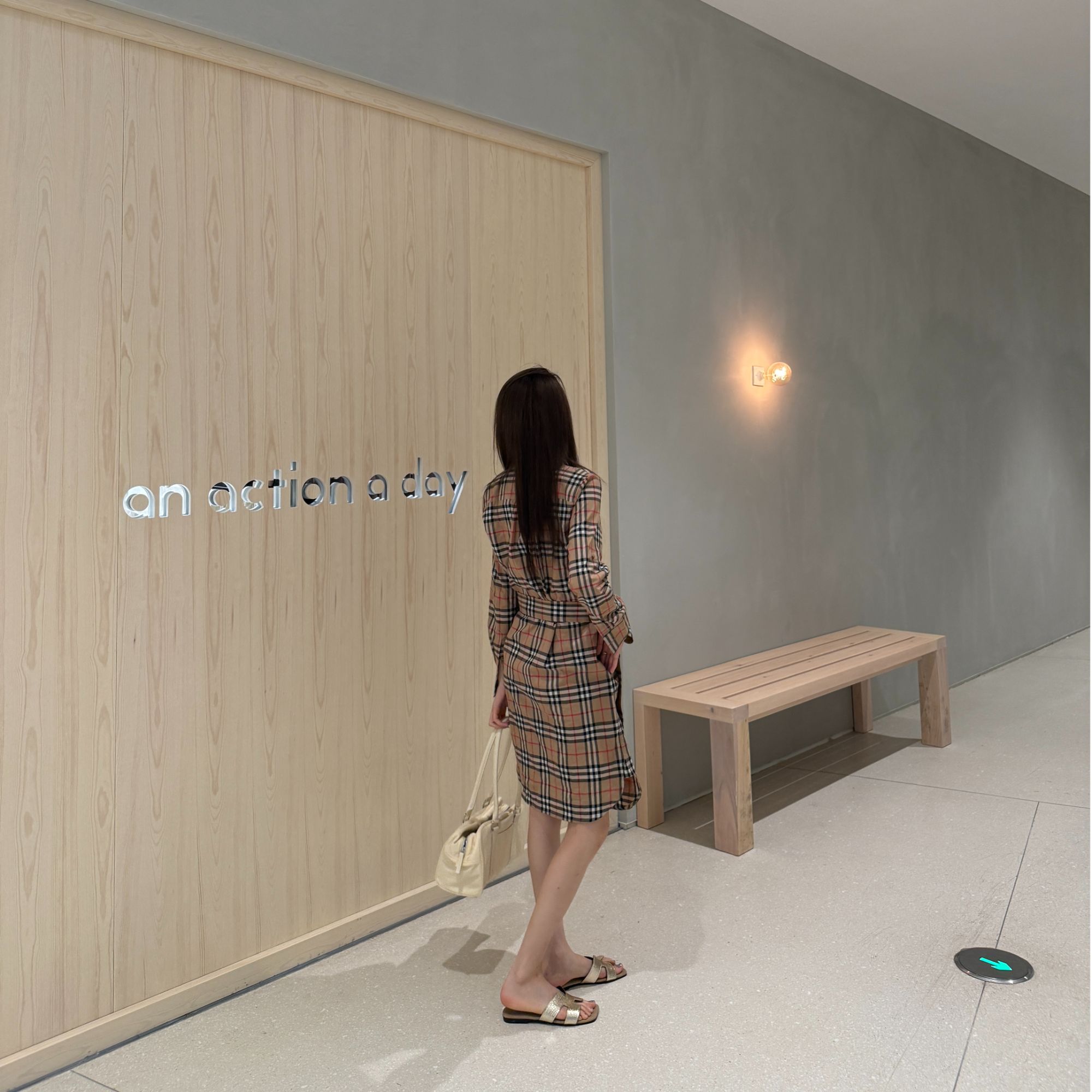 Alingsong【维斯塔拉】经典红黄格 中长裙25新款 S1126