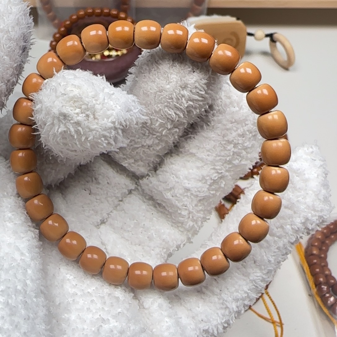 手串橄榄核清水一号三花无白7.0mm