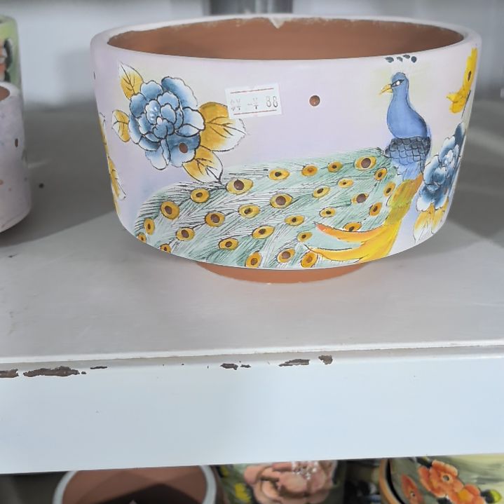 红泥花盆景德镇花盆