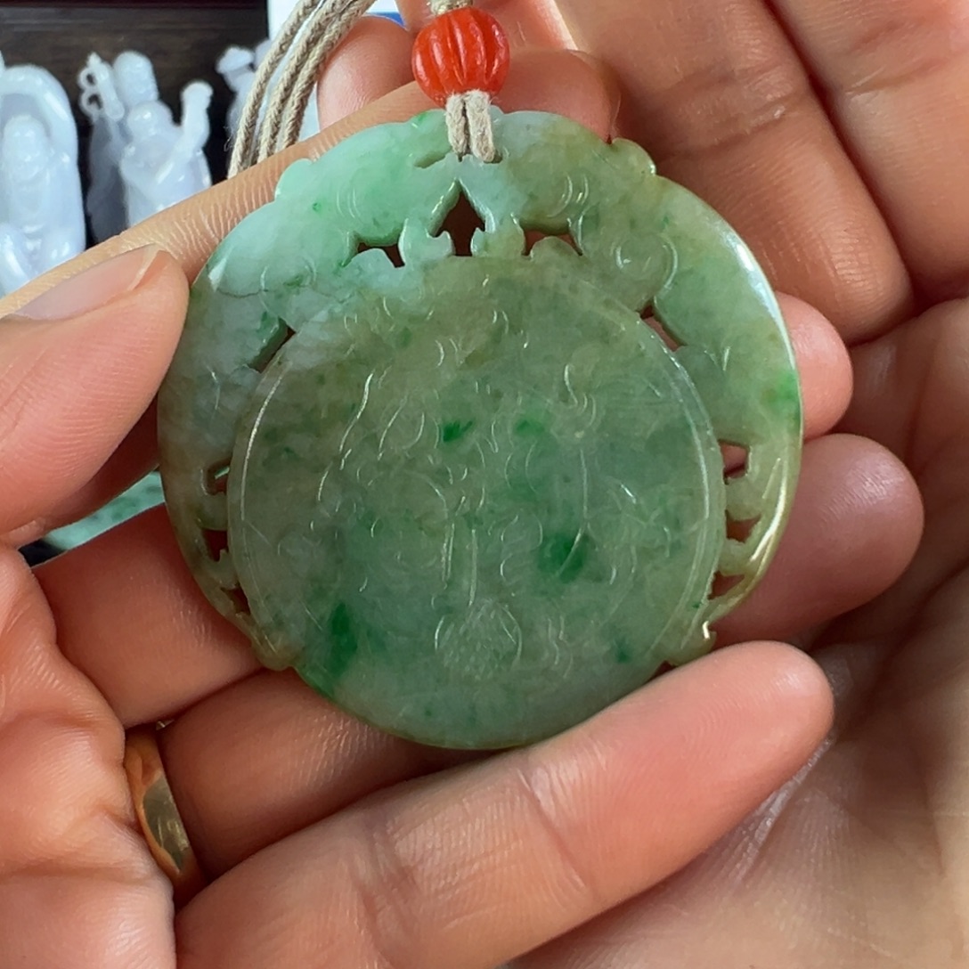 翡翠未镶嵌手镯天然翡翠挂件