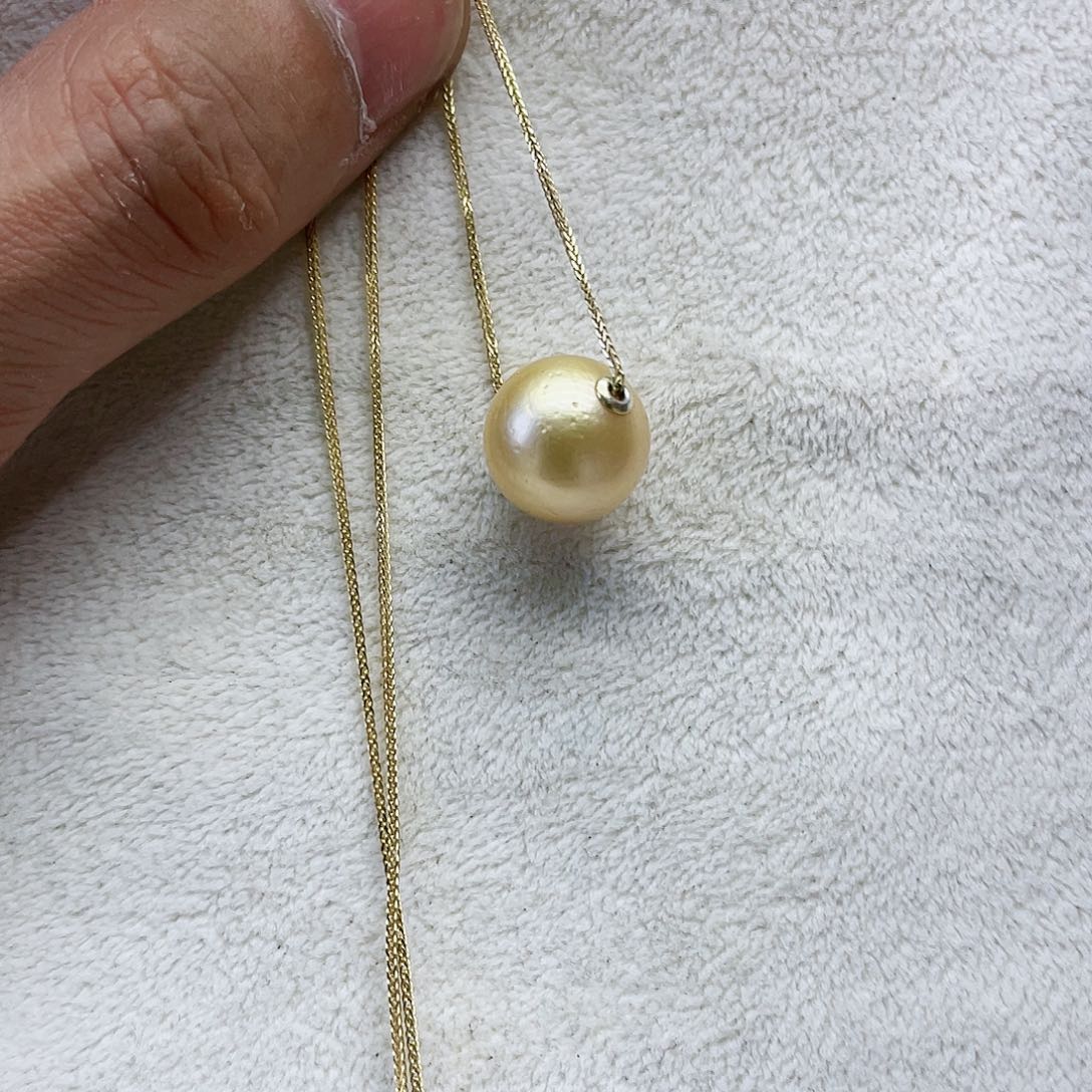 海水珍珠颈饰银S925镶嵌