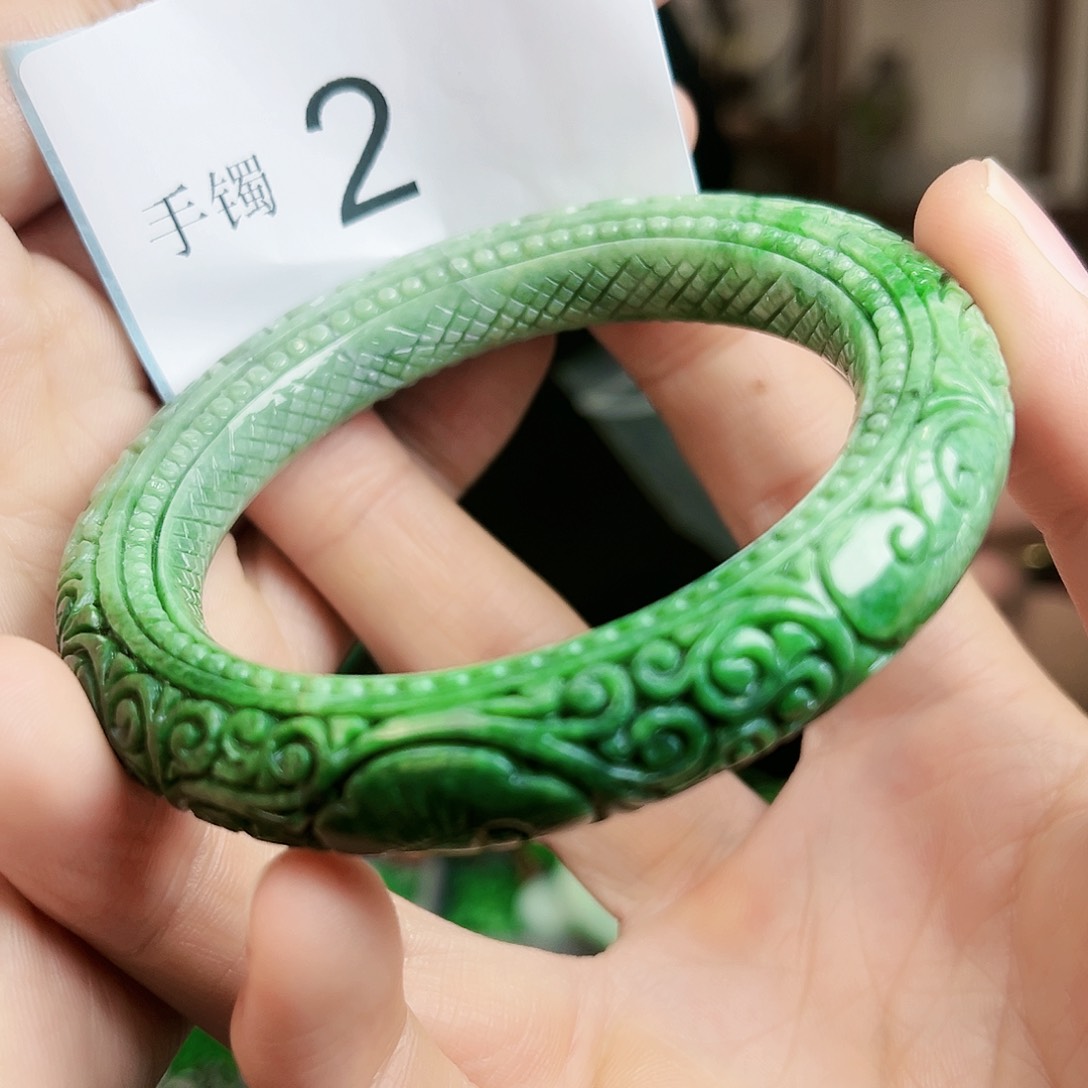 翡翠手镯未镶嵌手镯58