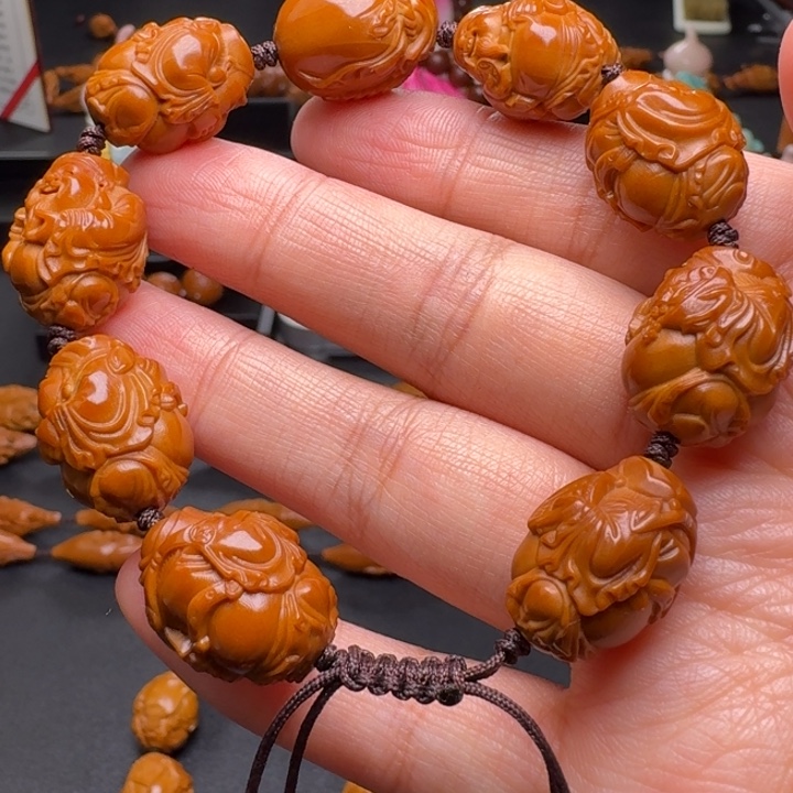 橄榄核手串/手链小籽财神