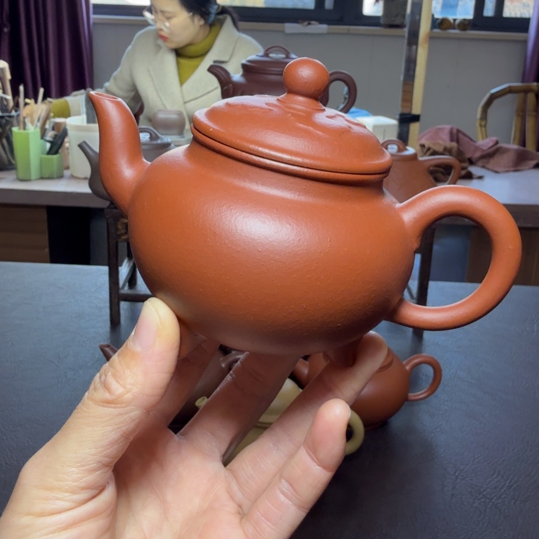 小***哥紫砂茶壶大彬如意半手工生砂朱泥零添加240cc