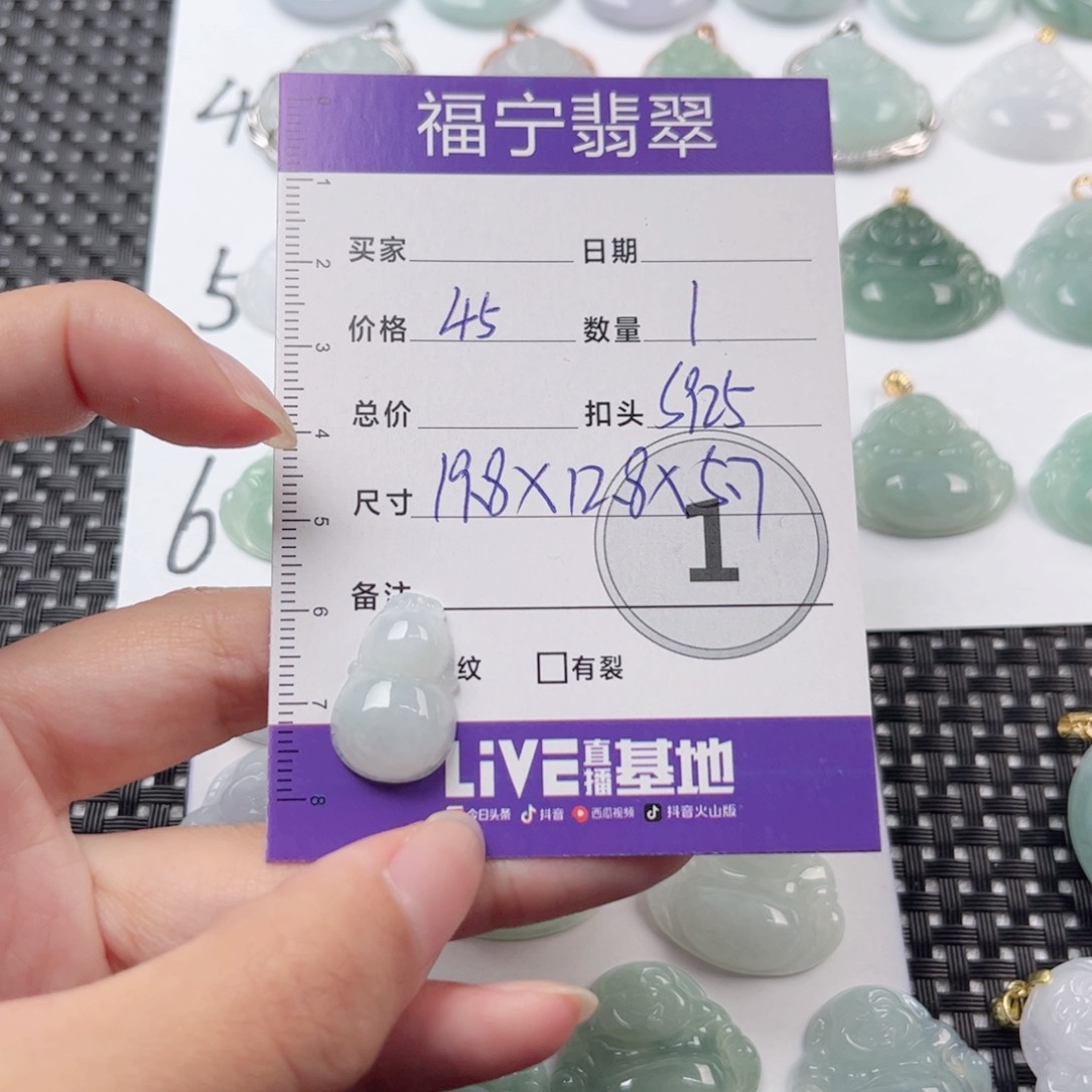 翡翠颈饰未镶嵌吊坠