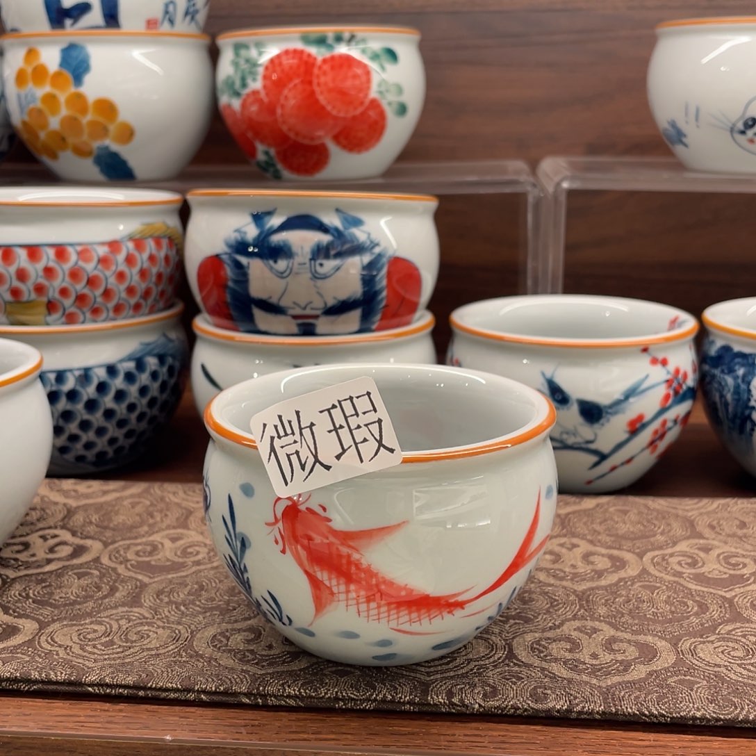 微瑕釉下彩纯手绘