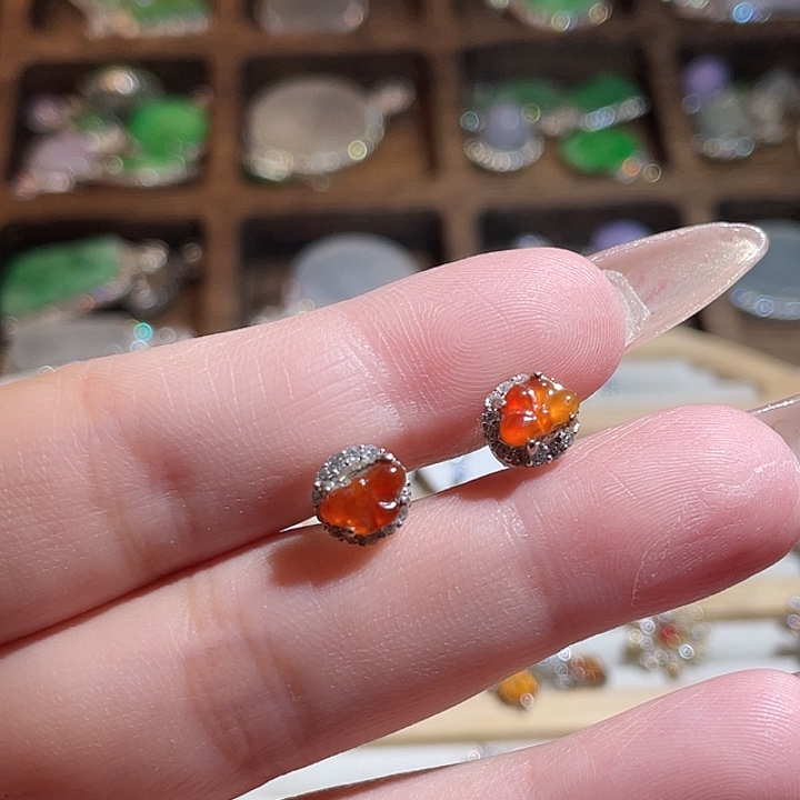 翡翠银S925镶嵌颈饰