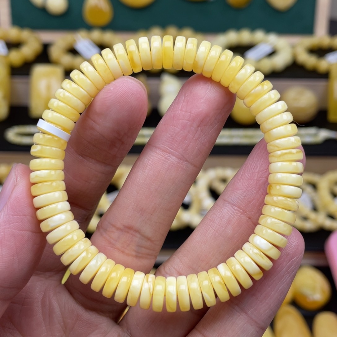 琥珀裸石未镶嵌琥珀蜜蜡