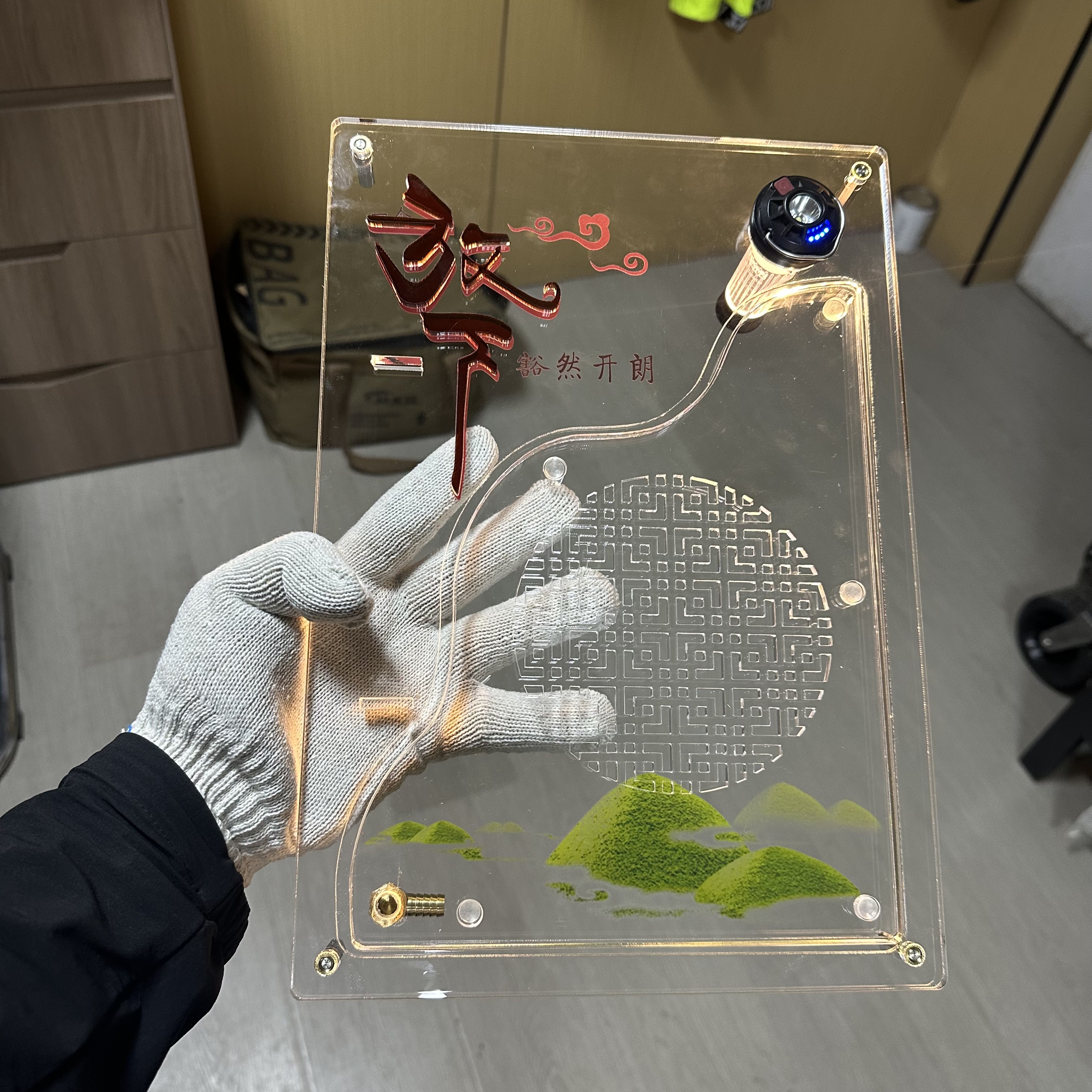 IGT一单元发光茶盘户外用