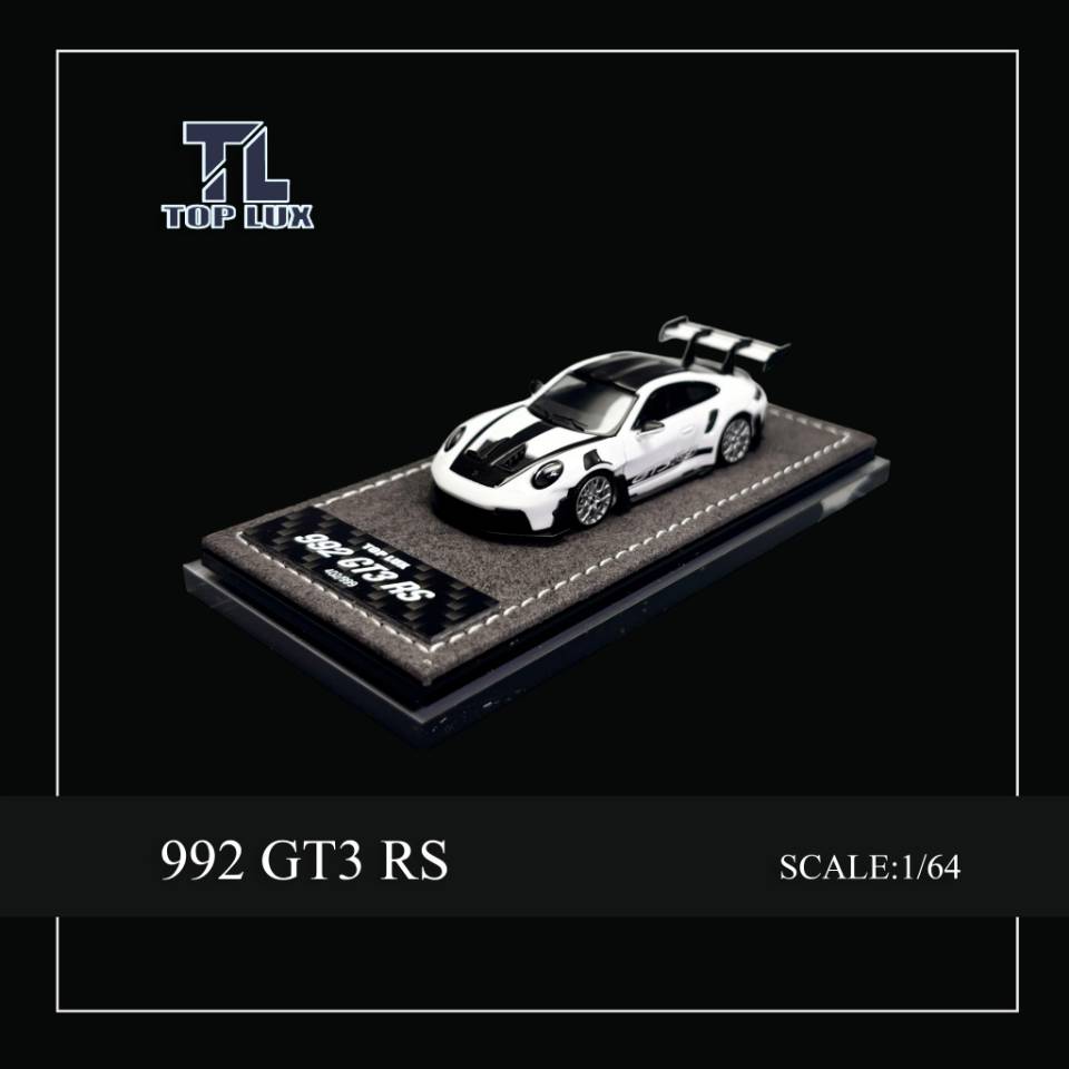 预售 TOP LUX 1:64 保时捷911 GT3RS（992）合金收藏汽车模型
