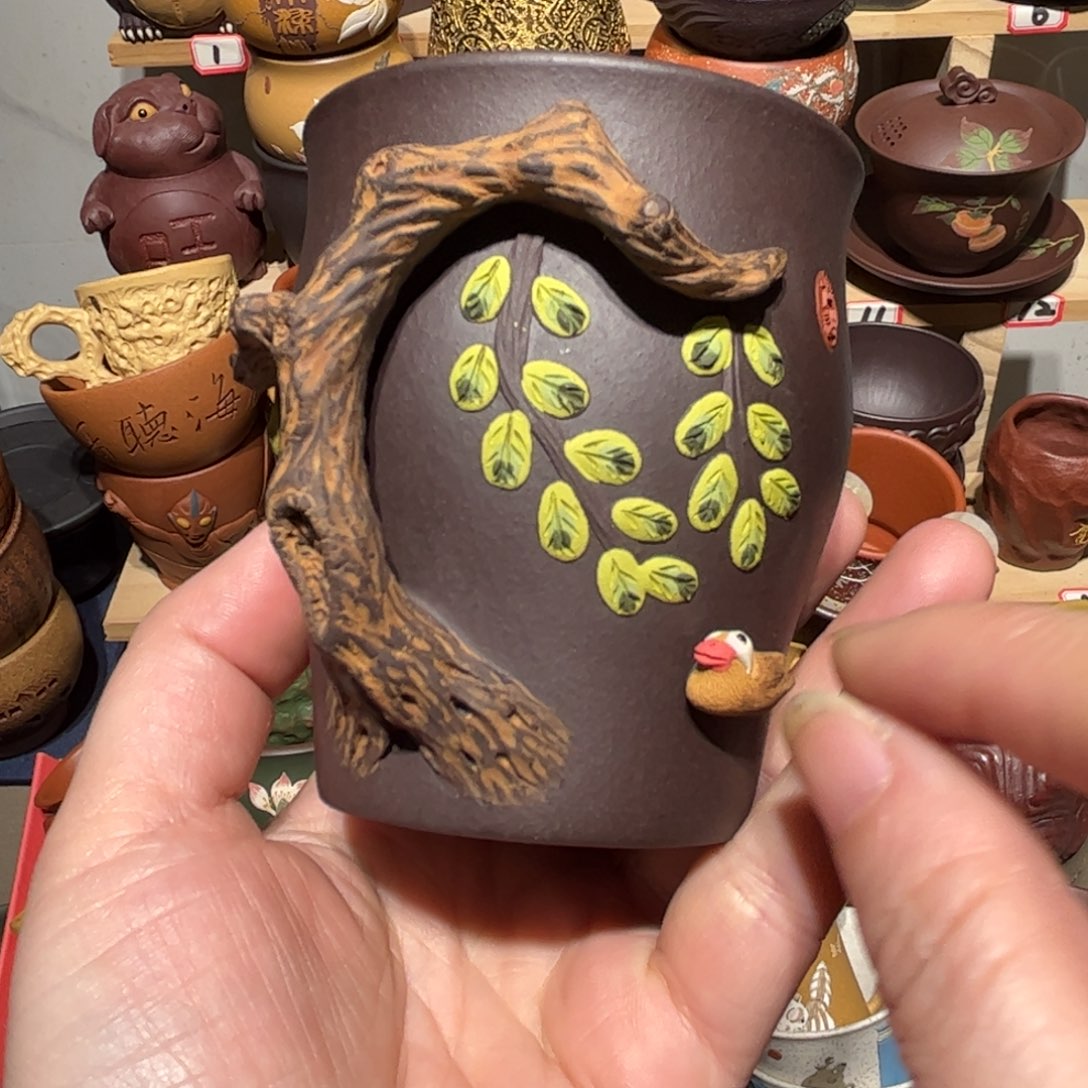 紫砂茶杯宜兴紫砂主人杯