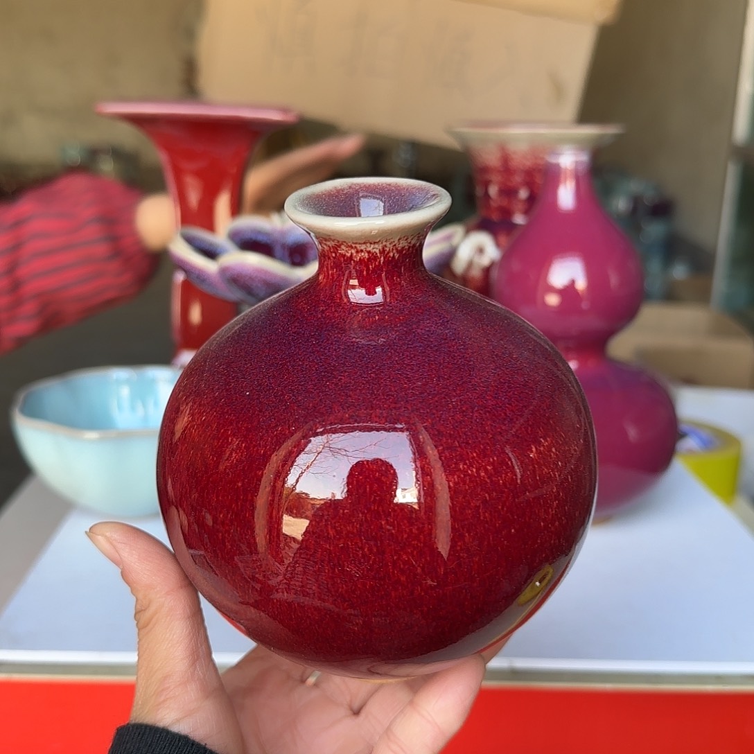 陶摆件郑家钧瓷摆件微瑕