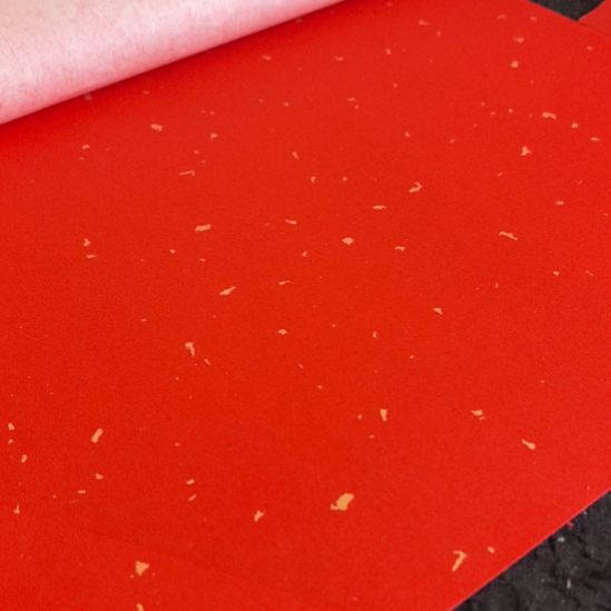 处理34X240万年红洒金宣纸25张