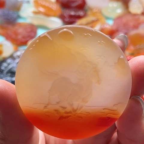 未镶嵌颈饰玛瑙/玉髓青*