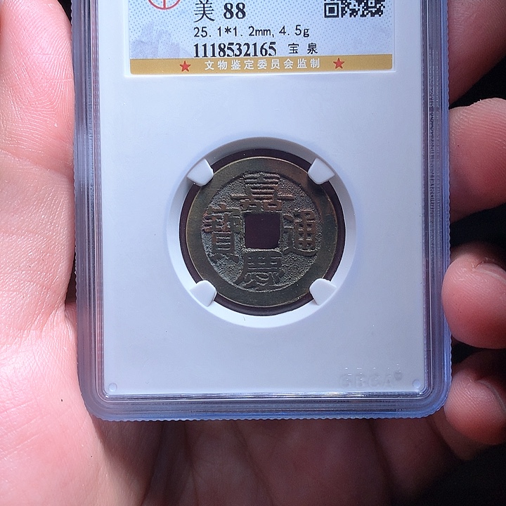 铜Wj公博评级币嘉庆2168