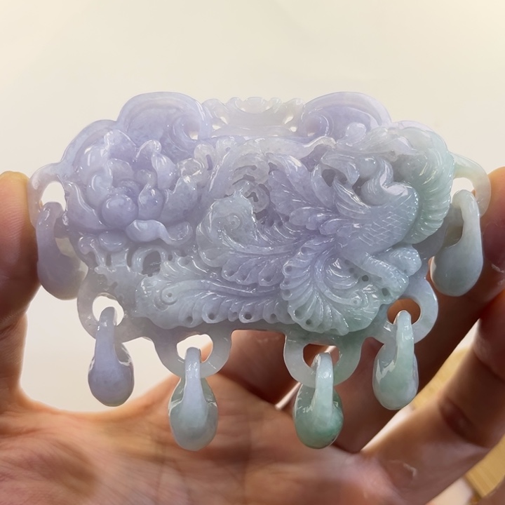 翡翠吊坠(赠链)未镶嵌代编织