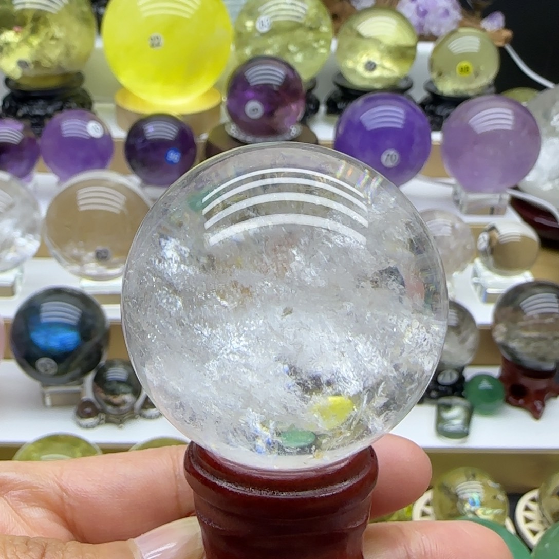 水晶未镶嵌珠宝半成品45.9mm
