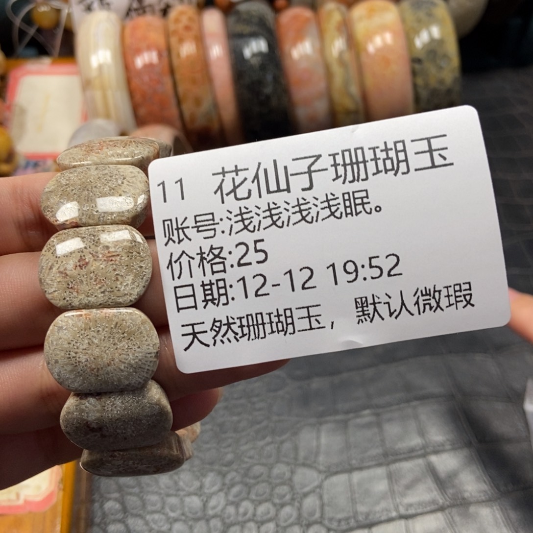 浅***。硅化珊瑚（珊瑚玉）未镶嵌珠宝半成品11