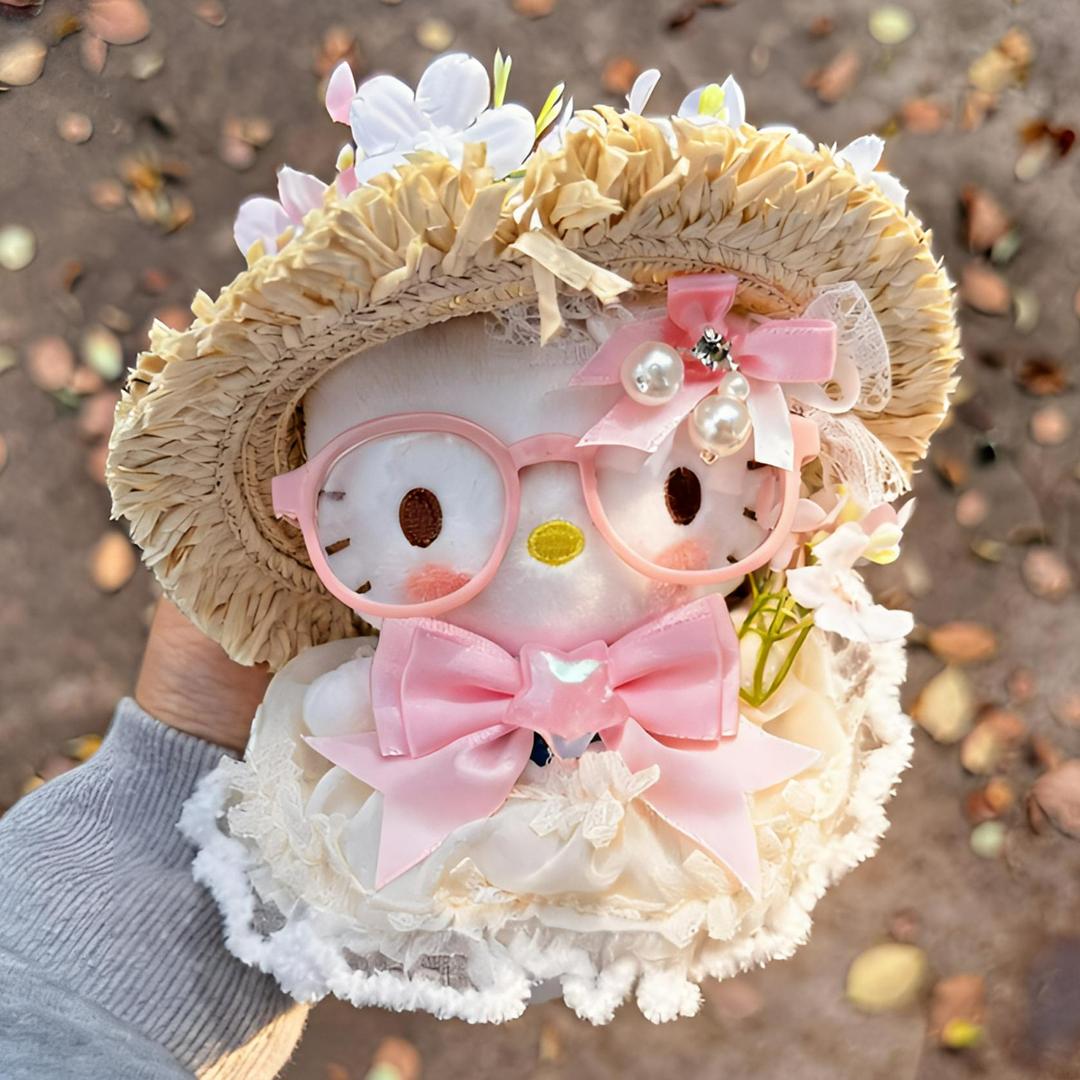 正版HelloKitty蓝梦粉梦花嫁挂件三丽鸥毛绒包挂玩偶朋友生日礼物