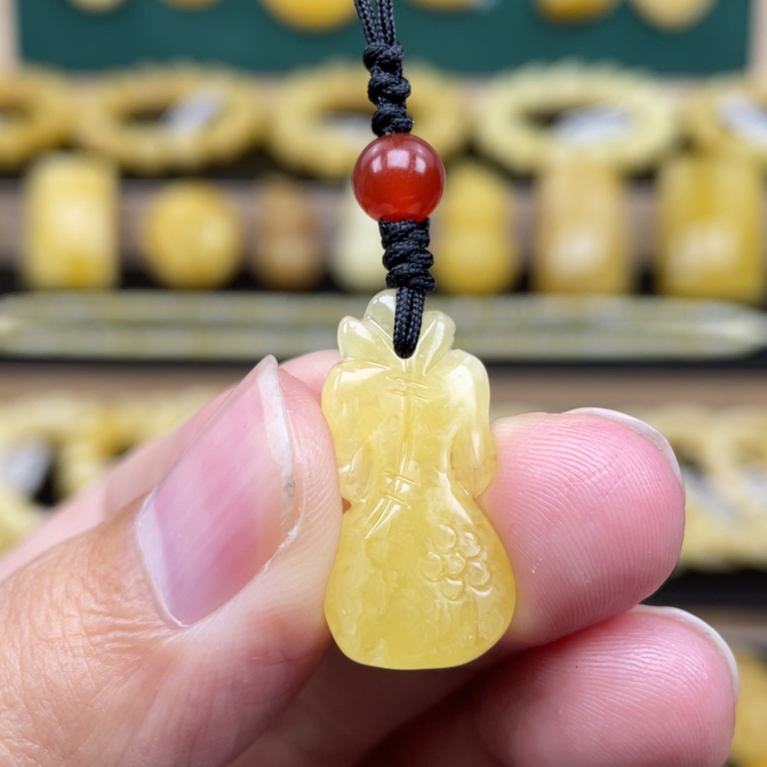琥珀裸石未镶嵌琥珀蜜蜡