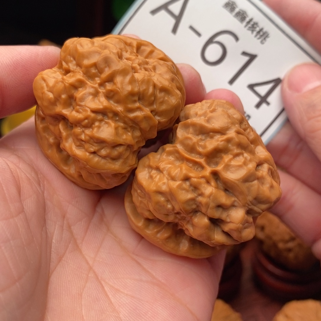 文玩核桃把件开背蛙40