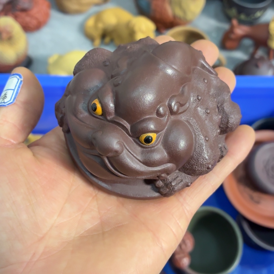 茶杯紫砂放漏放漏放大漏了