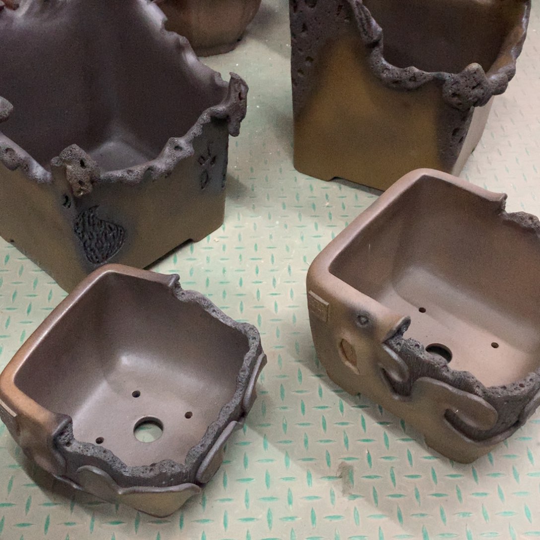 宜兴紫砂花盆精品