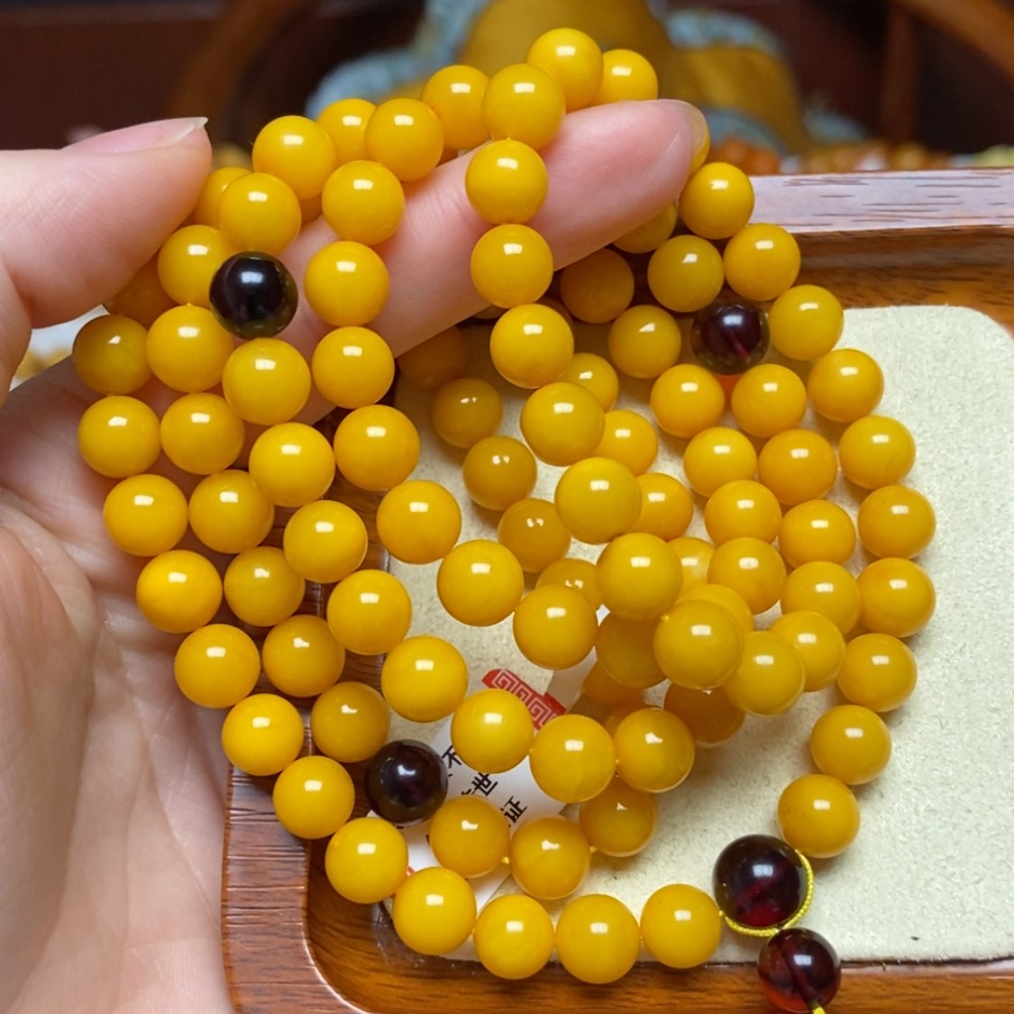 【闪购商品】蜜蜡手链未镶嵌手串