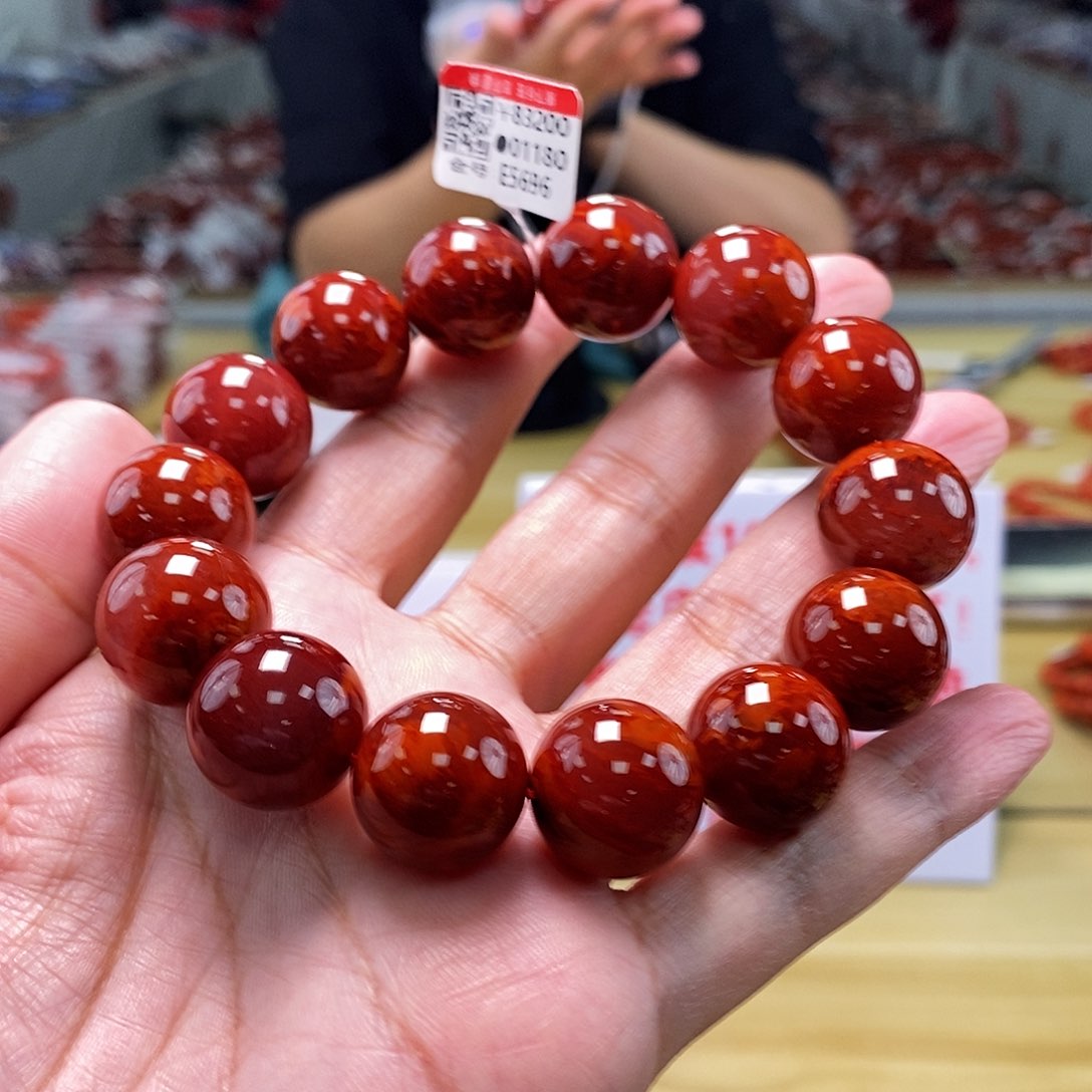 南红玛瑙17mm（多样性发一）典藏未镶嵌