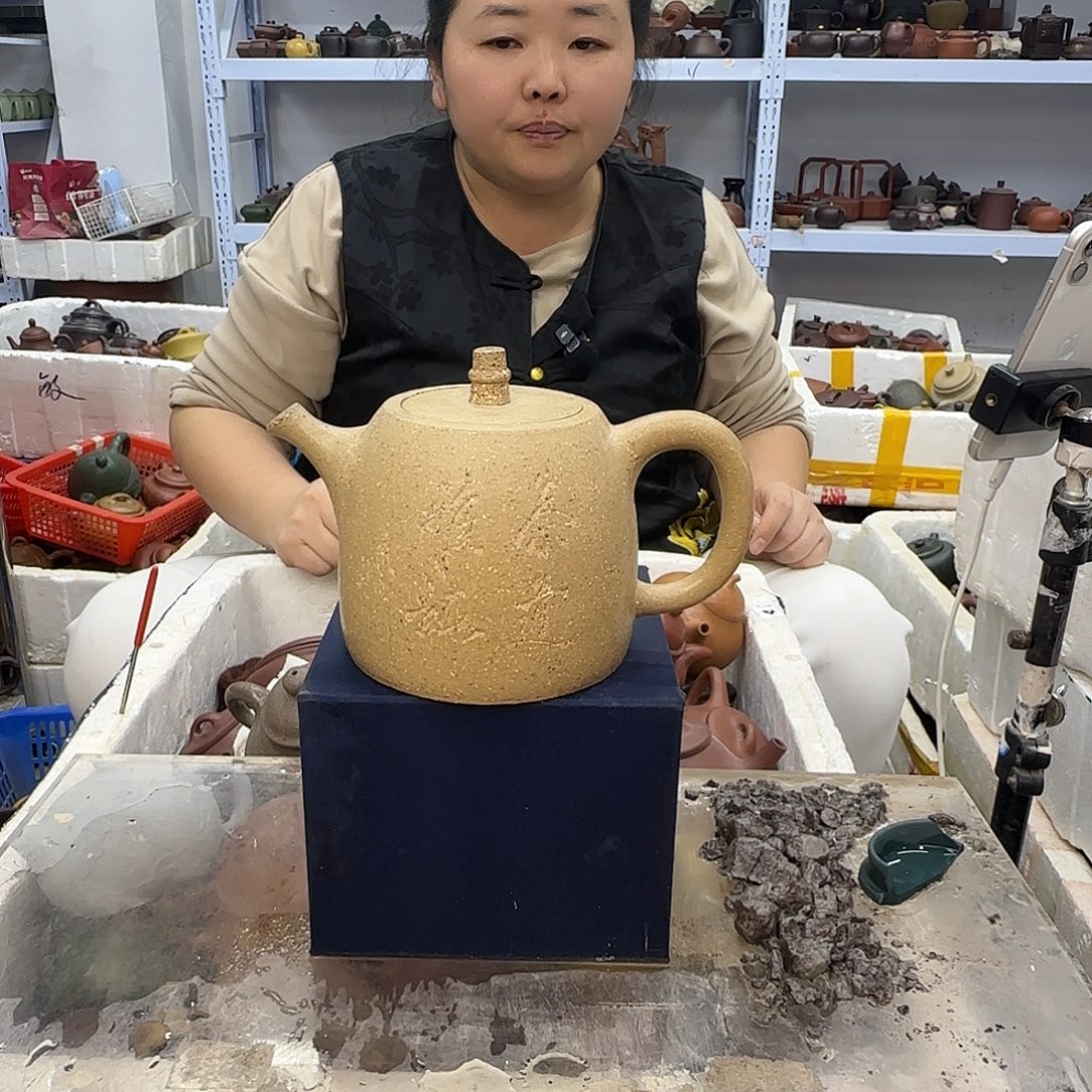 茶壶紫砂宜兴紫砂壶瑕疵处理