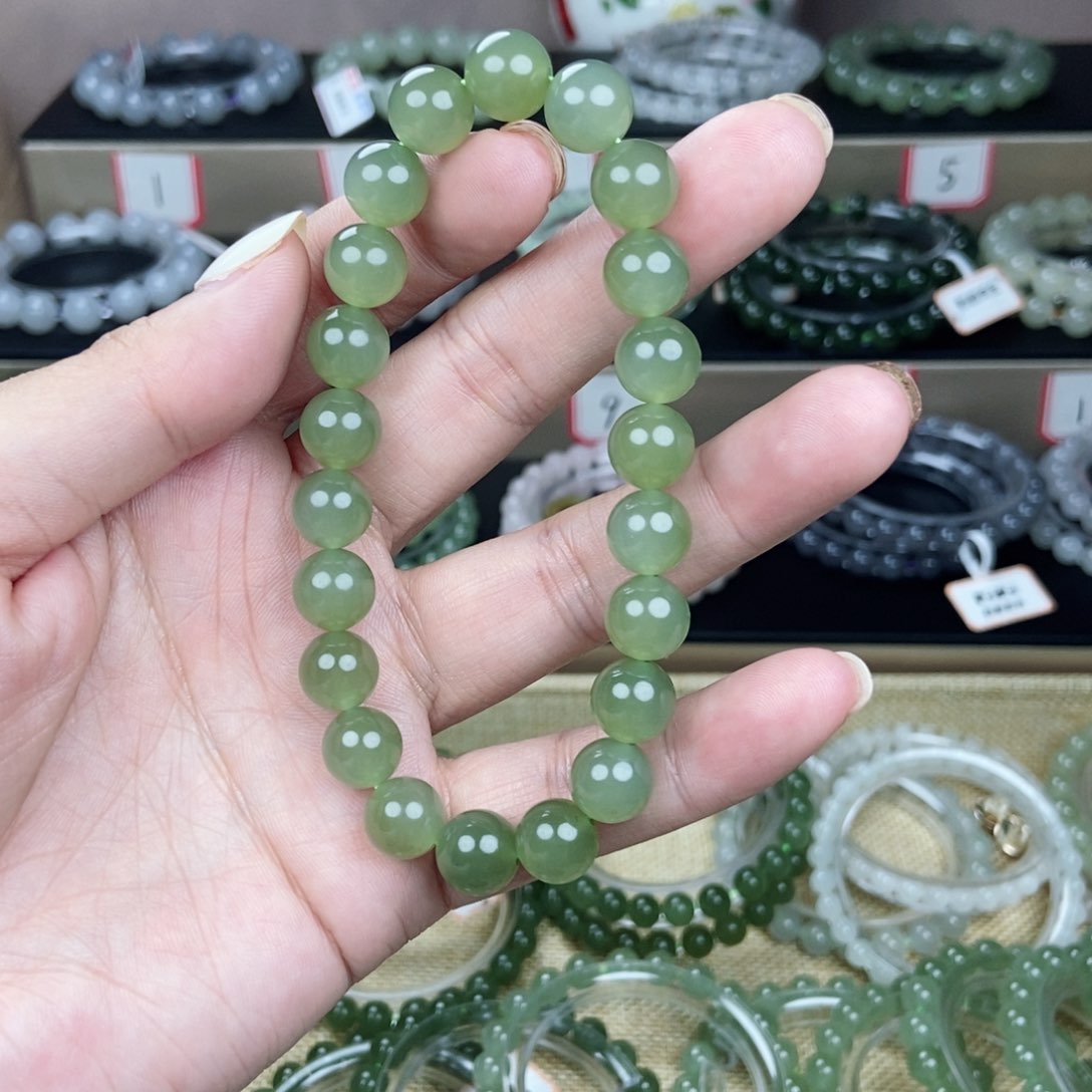 和田玉手串未镶嵌S****~