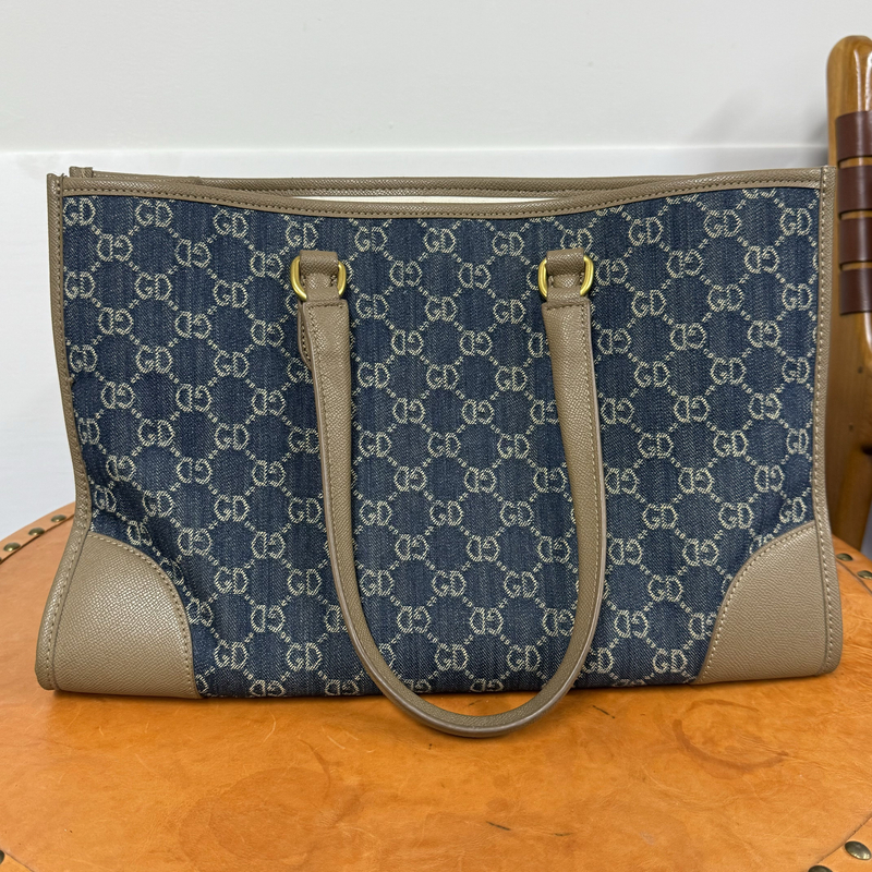 【溯源者】经典牛仔包包皮配超纤轻奢通勤大容量包包2008011