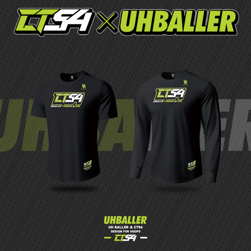 UHBALLERxCT54联名男t恤高街美式投篮篮球高级感短袖男t恤长袖