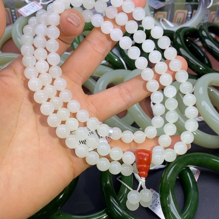 和田玉未镶嵌项链卡8