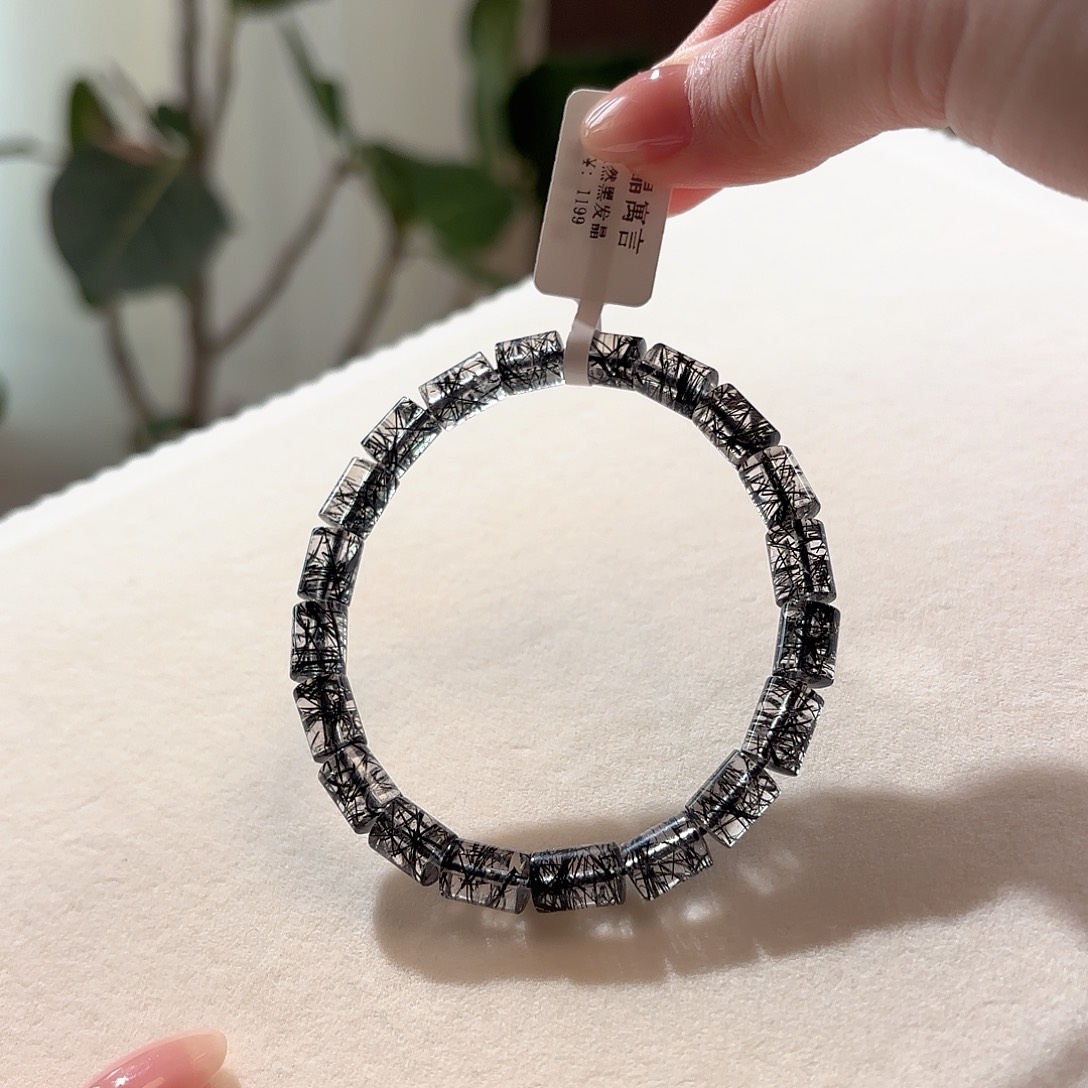 水晶手链未镶嵌黑发晶